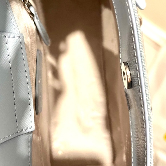 Kate Spade 🎁Denim Rhinestone Stud Madison Top Handle Crossbody Satchel Bag - Picture 10 of 11